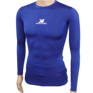 アンダーシャツ ムーブフィット Tネック長袖 ロイヤルブルー