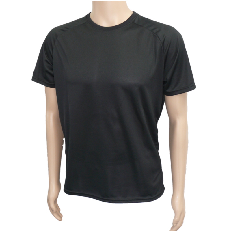 Tネックシャツ(半袖) ルーズフィットタイプ MSU-601 ブラック